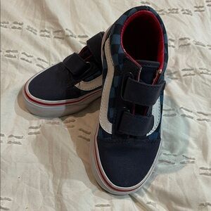 Vans  Navy Blue Checkered Shoes toddler 10.5